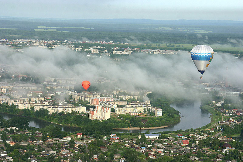 вид города сверху